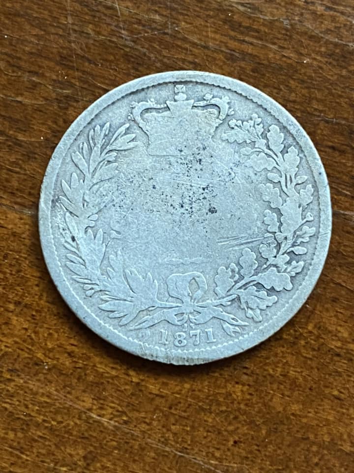 Tim Halstead 1871 Queen Victoria UK Shilling